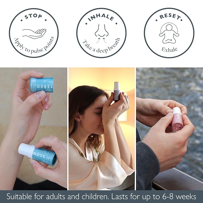 Scentered Aromatherapy Balm Gift Set - Be Kind to Yourself - Pack of 3 Balms: Sleep Well, Escape, Love - Lavender, Cedarwood, Ylang Ylang Essential Oils - Relaxing Gifts for Women - Bloomnest