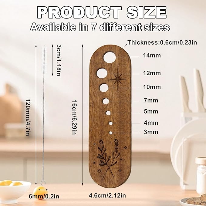 Wooden Vegetable Splitter Comes with a Cleaning Brush, Fun Kitchen Gadgets, Exquisite Herb Stripper Bowl Gifts for the Kitchen Suitable for Home Use & Chefs - Bloomnest