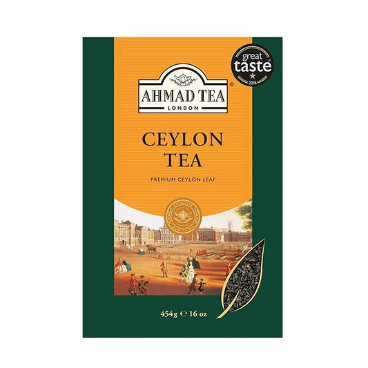 Ahmad Tea Black Tea, Ceylon Loose Leaf, 454g - Caffeinated & Sugar-Free (pack of 1) - Bloomnest
