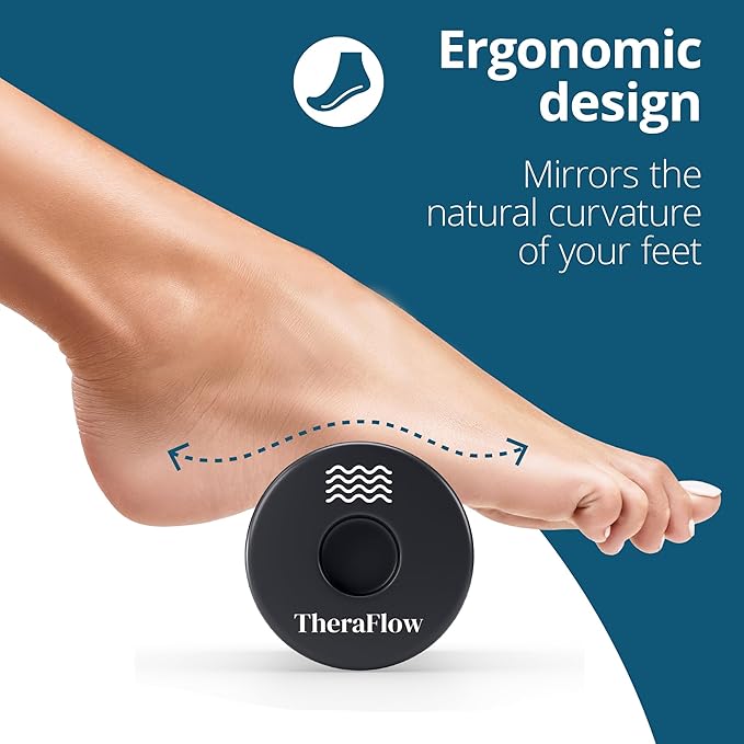 TheraFlow Foot Massager for Plantar Fasciitis Relief - Portable & Lightweight Foot Massager for Neuropathy Pain Relief for Feet, 360° Acupressure Nubs - Bloomnest