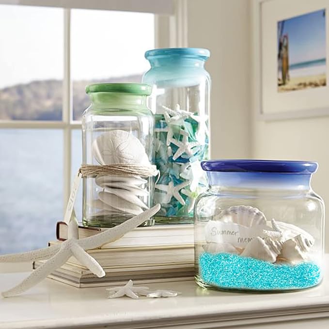 HappyFiller 28 OZ Aqua Blue Sand Unity Sand with Storage Container for Wedding Ceremony,Art Crafts,Zen Garden,Home Decoration,Vase Filler,Party Decor - Bloomnest