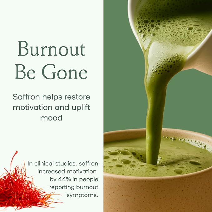SPACE AND TIME Create - Mushroom Matcha Tea - 20 Cups of Creativity, Energy & Enhanced Mood - Organic Matcha Powder with Lions Mane, L-Theanine & Saffron - Bloomnest