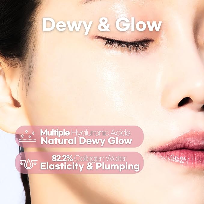 Intensive Soothing Collagen Jelly Mist, Deep Hydrating Pink facial mist, Elasticity Moisturizer, Dewy Glow Spray, Hyaluronic Acid, Lightweight Gentle for All Skin, Korean skin care 1.01 fl oz - Bloomnest