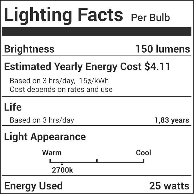 BlueStars E12 T20 25W Incandescent Bulbs Salt Lamp 120V 2700K Warm White Light 150lm for Himalayan Salt Lamps & Baskets, Scentsy Plug-in & Wax Warmers, Night Lights - 8 Packs - Bloomnest