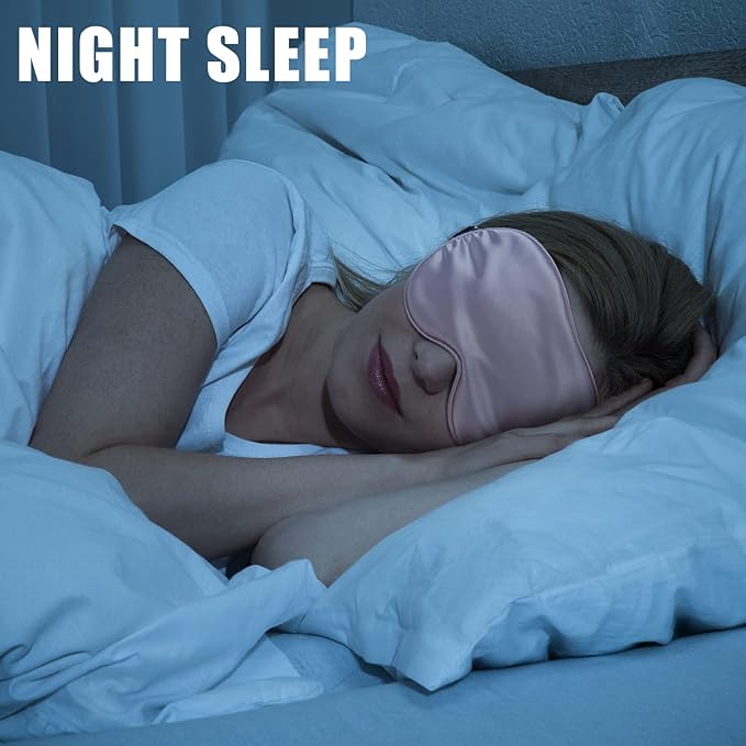 20 Pieces Silk Sleep Mask Eye Mask with Adjustable Strap Sleeping Cover Eye Cover Blindfold for Women Men Sleeping Travel(Multicolored) - Bloomnest