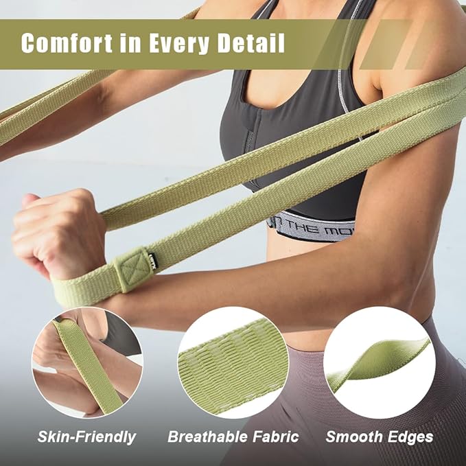 VRTX Fabric Resistance Bands for Men & Women | Long Exercise Band for Workout, Stretch, Yoga, Full Body Training | Soft Mesh Cloth, Non-Slip, High Durability Straps – Single Pack - Bloomnest