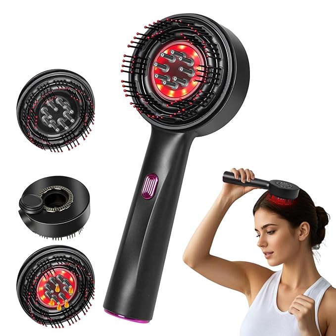 Laser Therapy Hair Growth Comb, Hair Oil Applicator,Electric Scalp Massager Hair Growth with IPX7 Waterproof MrBBox