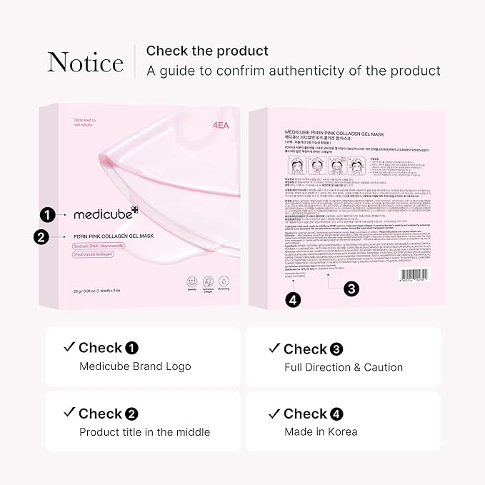 medicube Jelly Gel Mask with Salmon DNA PDRN Pink Collagen | Overnight Face Mask for Glass Glow Skin | Elasticity, Hydrating, Firming and Moisturizing | Korean Skincare, 28g x 4ea - Bloomnest