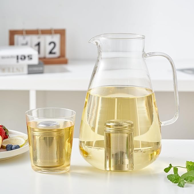 316L Stainless Steel Fruit Infuser for Water Bottles & Pitchers,BPA-Free Plastic-Free,Hot/Cold Safe Dishwasher Safe(2-Pack) - Bloomnest