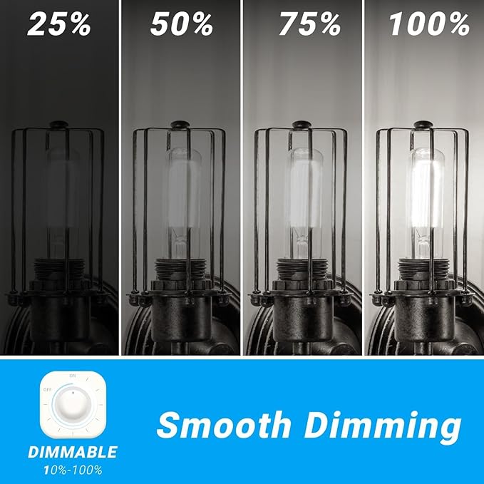 dalattin T6 LED Light Bulbs, 40W Equivalent Dimmable 5000K Daylight White Small Lightbulbs, Efficient 4.5W T25 Decorative Bulbs, E12 Base, 120V, for Chandelier Ceiling Fan Wall Sconce, 24Pack - Bloomnest