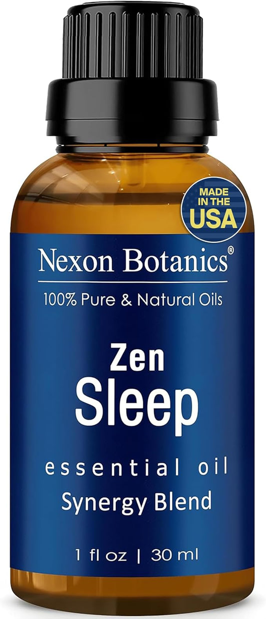 Zen Sleep Essential Oil Blend 30 ml - Lavender & Rosemary Relaxing Oil for Diffusers & Humidifiers - Calming Aromatherapy for Peaceful Sleep - Nexon Botanics - Bloomnest