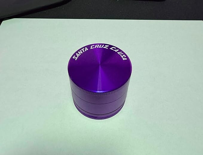 Santa Cruz Shredder Herb and Spice Grinder 3 Piece Medium 2 1/8" Superior Grip and Aluminium (Purple) - Bloomnest