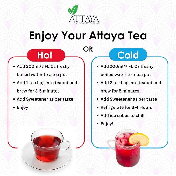 Attaya Pure Hibiscus Tea Bags, 100 Count: Premium Herbal Tea, Eco-Friendly Tea Bags, Caffeine-Free, Non-GMO, No Sugar. Hibiscus is directly sourced from Nigeria. - Bloomnest