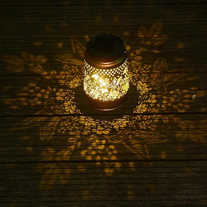 Solar Powered Hummingbird Lantern Lights for Outdoor Garden, Hummingbird Gifts, Mother Gifts, Grandma Gifts, Garden Gifts, Christmas Gifts, Gifts for Women - Bloomnest