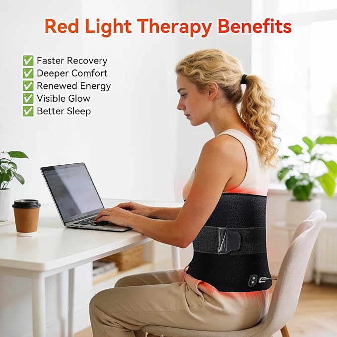 140 LEDs Red Light Therapy Mat for Full Body, 18.5" x 14" TPU Infrared Light Therapy, 3-in-1 LEDs (660nm & 850nm) Premium Foldable Mat with Timer Controller & Pulse Modes for Home Use, 24W