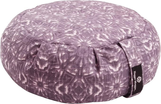 Hugger Mugger Zafu Meditation Cushion - Support in Cross-Legged Sitting, Buckwheat Filled, Durable Fabric, Convenient Handle, Handmade in USA - Bloomnest