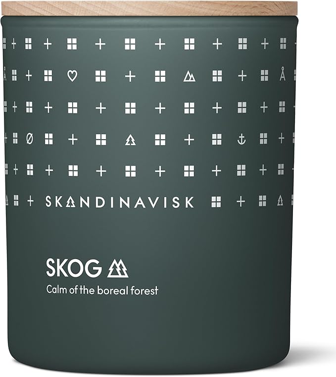 Skandinavisk Skog 'Forest' Scented Candle. Fragrance Notes: Pine Needles and Fir Cones, Birch Sap and Lily of The Valley. 7.0 oz. - Bloomnest