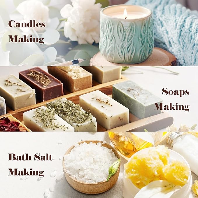 AmaKane Home Fragrance Oils, Diffuser Oils Scents for Home, Candle Making Scents, Fragrance Oil for Soap Making, Fresh White Tea, Cocoa Orchid, Peach Serenade and More Essential Oils, 6x10 ml - Bloomnest