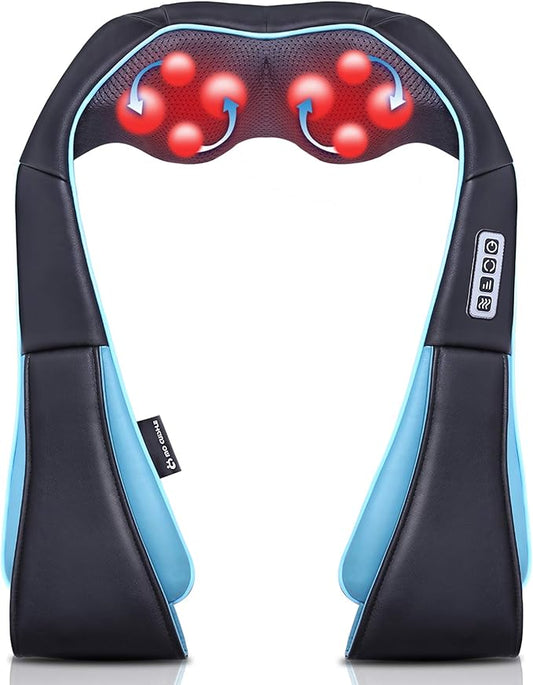 Mo Cuishle Shiatsu Neck and Shoulder Massager with Heat – Deep Kneading Massage for Relaxation – Ideal for Christmas, Mother's Day, Father's Day, Gifts for Men, Women, Mom and Dad - Bloomnest
