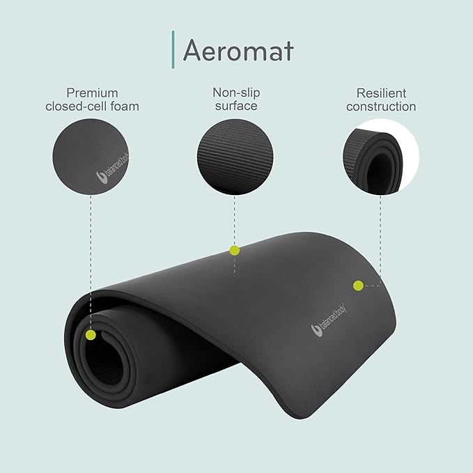 Balanced Body Aeromat Pilates and Yoga Mat for Floor Exercise, Extra-Thick Floor Workout Mat for Pilates or Yoga Exercises and Workouts, Studio or Home Gym Mat - Bloomnest