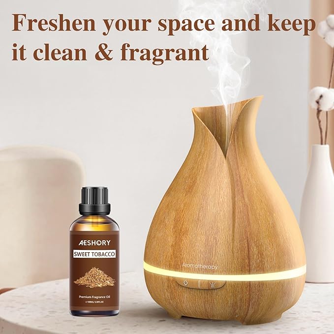 Sweet Tobacco Fragrance Oil 3.38FL.OZ - Aromatherapy Essential Oils for Diffusers for Home, Sweet Tobacco Scented Oils for Massage, Soap Candle Making Scents - 100ML - Bloomnest