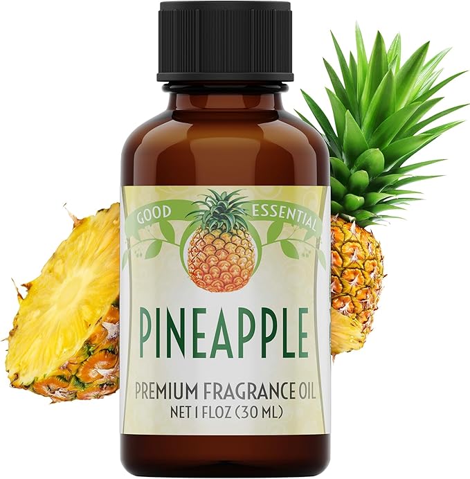 Good Essential – Professional Pineapple Fragrance Oil 30ml for Diffuser, Candles, Soaps, Lotions, Perfume 1 fl oz GoodEssential
