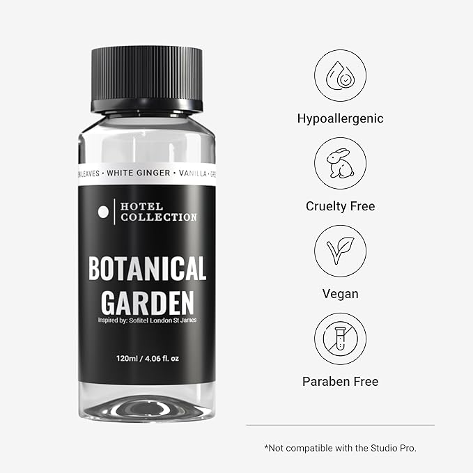 Hotel Collection Diffuser Oil - Botanical Garden - Aromatherapy Essential Fragrance Oil - Green Leaves, White Ginger, and Vanilla - 120mL 4.1 Fl oz - Bloomnest