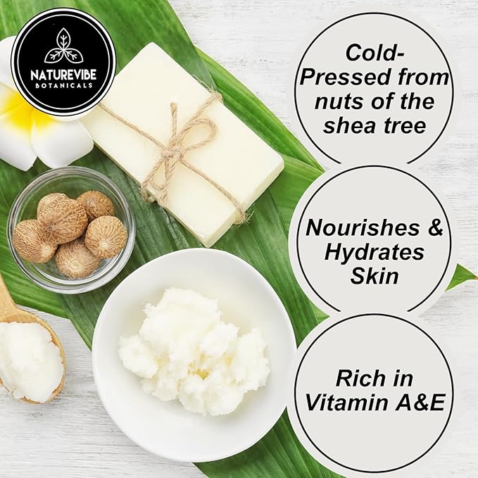 Naturevibe Botanicals Shea Nut Oil 32 Ounces | 100% Pure and Natural | Great for Skin Care and Hair Care - Bloomnest
