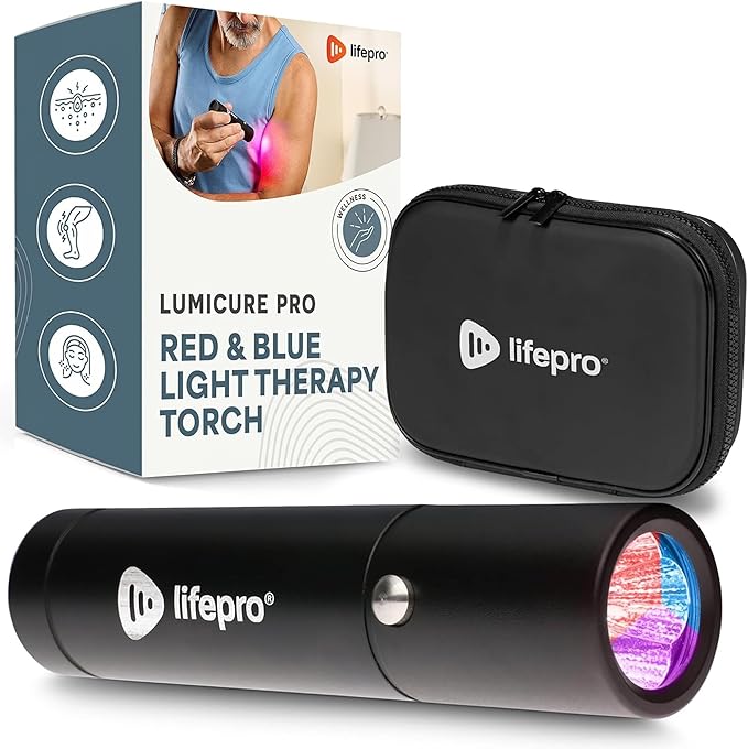LifePro Infrared & Red Light Therapy for Body Joints & Muscles Wellness Support, Portable Red Light Therapy Device, Near Infrared Light Therapy for Body & Face - Use 3 wavelengths Lifepro
