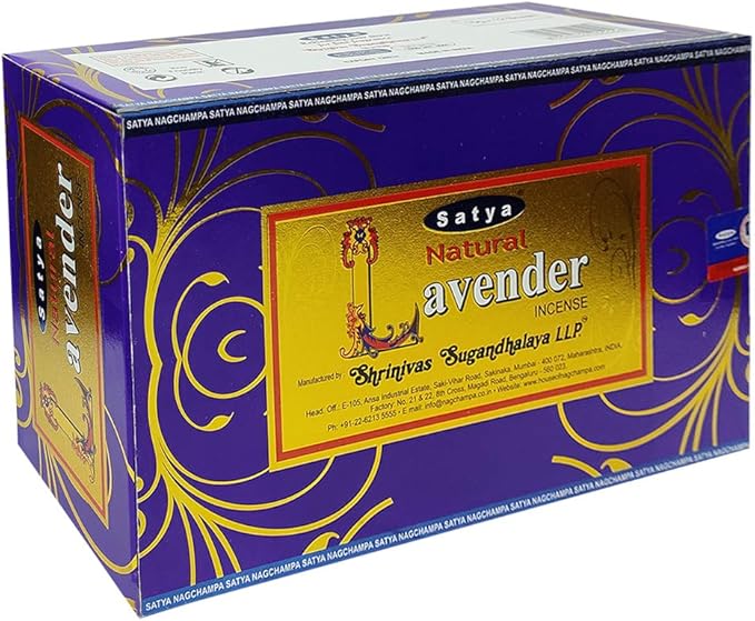 Natural Lavender Incense Sticks and Incense Stick Holder Bundle Insence Insense Satya - Bloomnest
