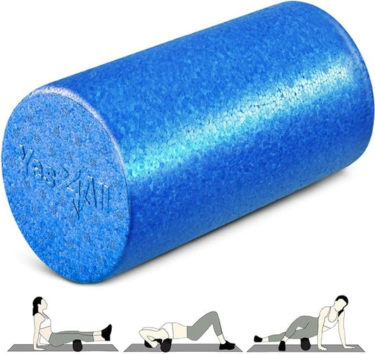 Yes4All High-Density EPP Round Back Roller Foam, Exercise Foam Roller for Yoga, Pilates & Stretching - 12, 18, 24, 36 inch - Bloomnest