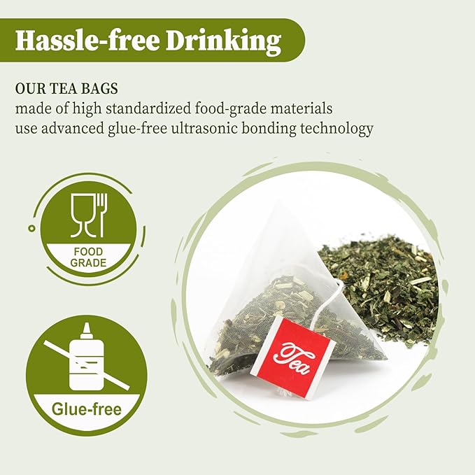 FullChea - Nettle Leaf Tea Bags, 25 Teabags, 1.5g/bag - Naturally Stinging Nettle Tea - Support Eye Health & Strengthen Bones - Bloomnest