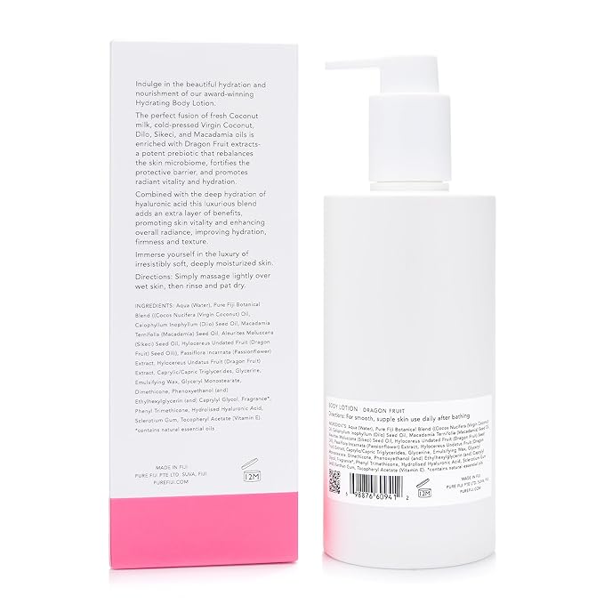 PURE FIJI Hydrating Body Lotion, Dragon Fruit (10.14 Fl.Oz /300ml)