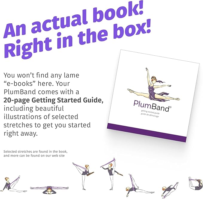 The PlumBand Stretch Band for Dance and Ballet – Premium Gift-Ready Package - Sizes for Kids & Adults – Improve Your Splits, Flexibility and Strength with Stretching - Bloomnest