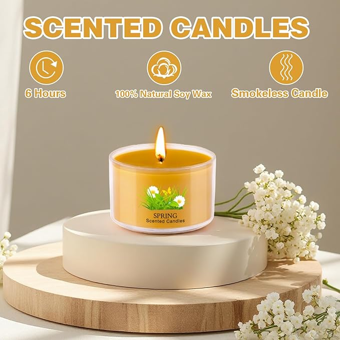 Aromatherapy Scented Candles 20 Pack - Small Candle Gift Set for Women with 10 Scents, 1.6oz Long-Lasting Soy Wax Candles for Relaxation, Yoga, Bath, Christmas Birthday Gifts, Home Decor - Bloomnest