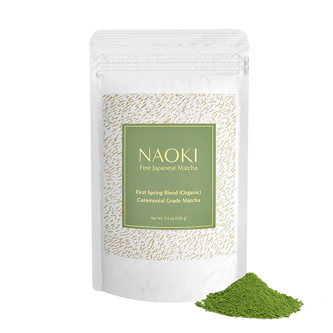 Naoki Matcha Organic Ceremonial First Spring Blend – Authentic Japanese First Harvest Ceremonial Grade Matcha Green Tea Powder from Kagoshima, Japan (100g / 3.5oz) - Bloomnest