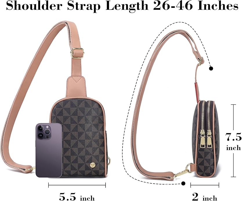 INICAT Small Sling Bag for Women Everyday & Travel Crossbody Bags Lightweight Cross Body Purses Vegan Leather - Bloomnest