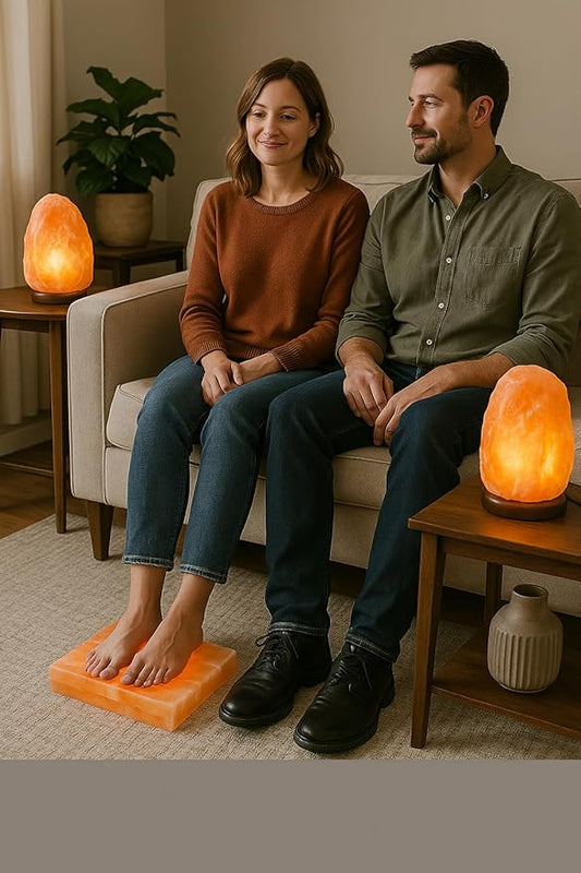 Himalayan Salt Lamp 6–8 lbs – Hand-Carved Himalayan Pink Salt Lamp with Cord Perfect Nightlight - Bloomnest