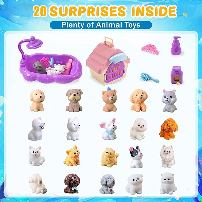 Bath Bombs for Kids with Surprise Inside for Girls Boys Toddlers, 20 Pack Organic Kids Bath Bombs with Surprise Inside, Kids Safe Handmade Bubble Bath Fizzies, Ideal Birthday Christmas Gift Set - Bloomnest