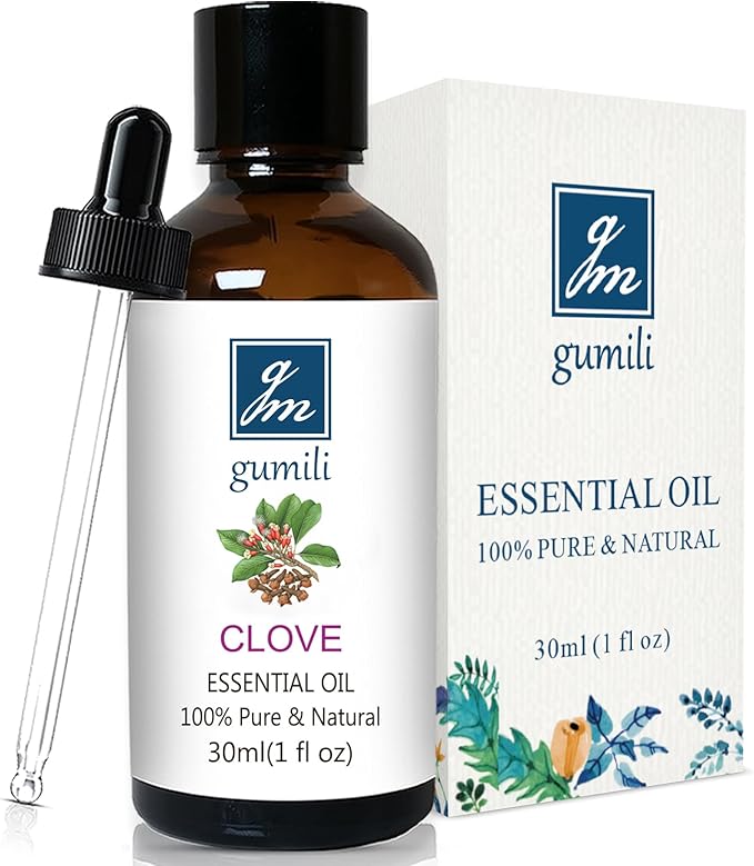 Clove Oil 1 Oz, 100% Pure Clove Bud Essential Oil for Teeth and Gums, Natural Aromatherapy Essential Oils for Diffuser, Skin and Hair Care - Bloomnest