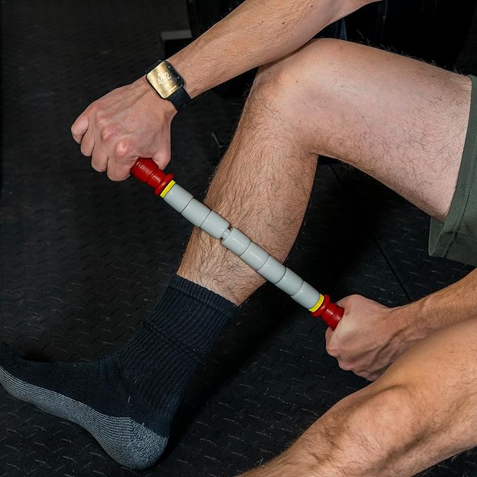 Massage Stick 18" Flexible Handheld Spindle Massage Roller (Will Contour to Any Muscle) - Full Body Muscle Recovery & Myofascial Release (Medium - 18" Massage Stick)