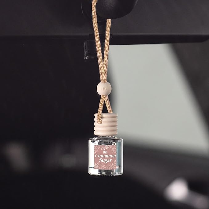 CANDECraftCo Car Air Hanging Fragrance Oil, Car Auto Freshener for Essential Oils, Scents Fragrance Aromatherapy Automobile Diffuser, Long Lasting (Cinnamon Sugar) - Bloomnest
