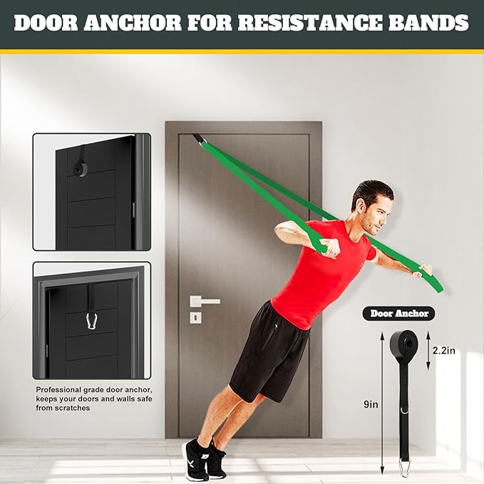Exercise Bands Resistance Bands for Working Out,Pull Up Bands Set,at Home Workout Equipment,Workout Bands for Men and Women,Stretch Bands for Exercise - Bloomnest