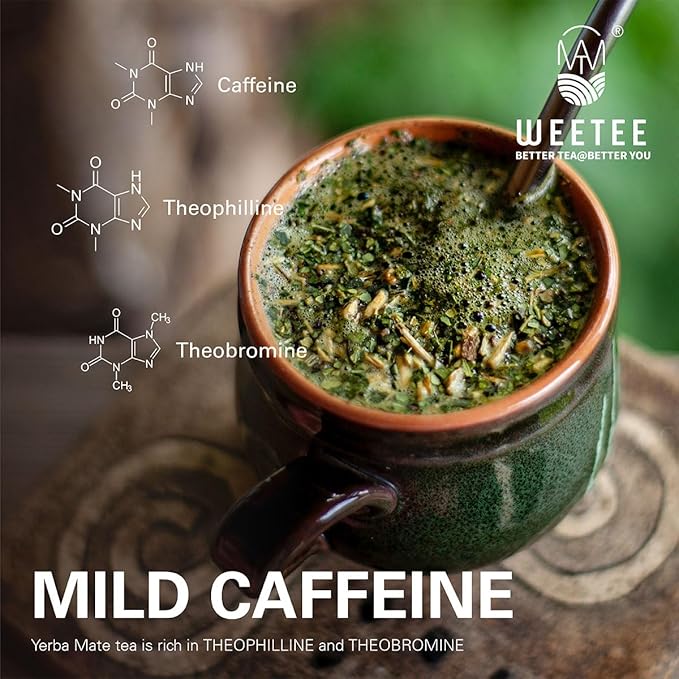 WT WEETEE Yerba Mate Tea Bag, Unsmoked Yerba Mate 50 Teabags From Argentina, Rich In Antioxidants, Plant Nutrients, Perfect Coffee Replacement - Bloomnest