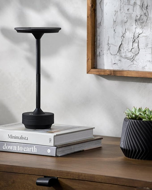 Mark&Day Table Lamps, Danna Traditional Black Bedside Table Lamp for Nightstand Bedroom, Living Room or Office (11" H x 5" W x 5" D) - Bloomnest