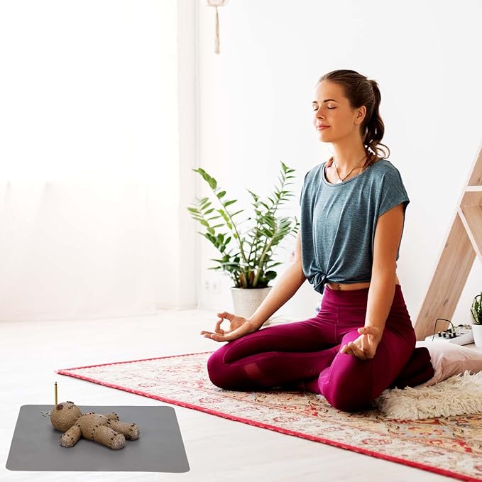 Voodoo Doll Incense Holder for Sticks with Ash Catcher, Unique Incense Burner for Praying Desktop Resin Ornament for Yoga Room, Ornament Handmade Craft for Home Decoration - Bloomnest