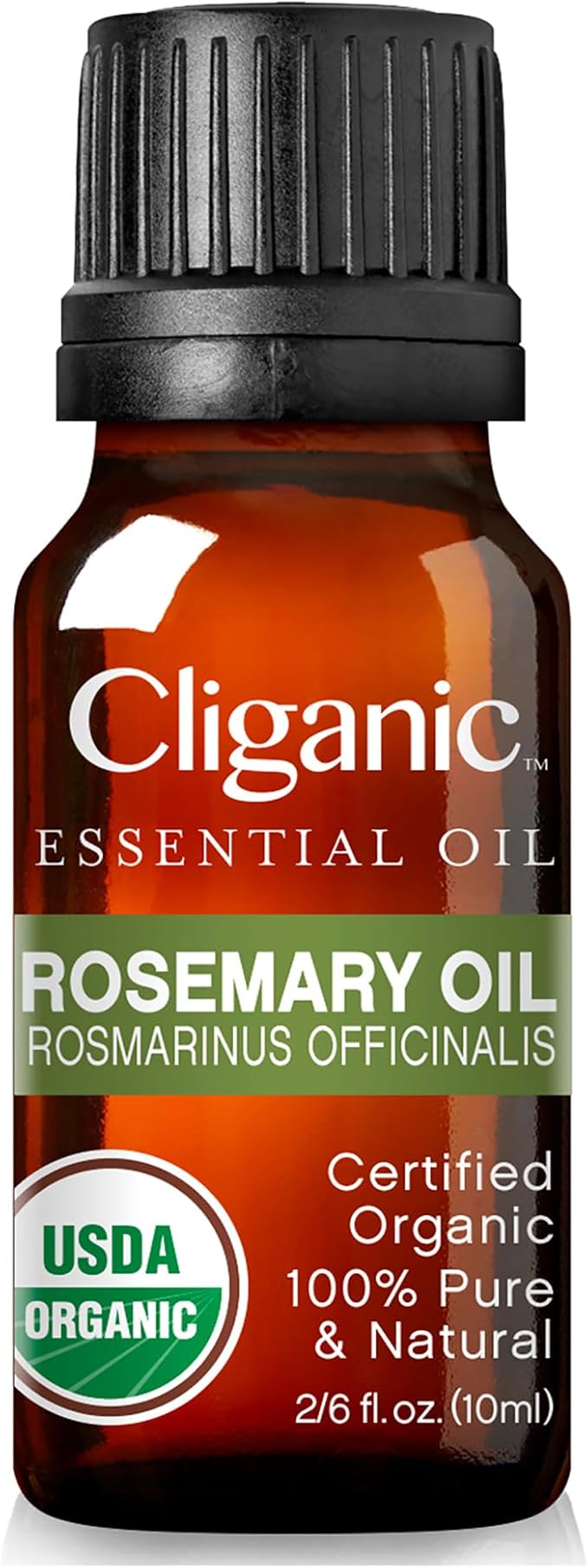 Cliganic Organic Rosemary Essential Oil, 100% Pure Natural, for Hair, Skin, Aromatherapy | Non-GMO Verified (Packaging May Vary) Cliganic