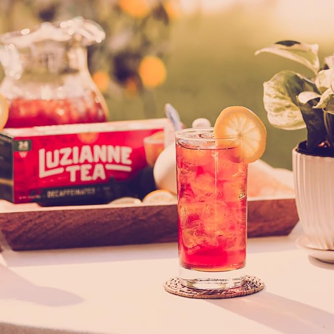 Luzianne Decaffeinated Iced Tea Bags, Family Size, 24ct Box (Pack of 1) - Bloomnest