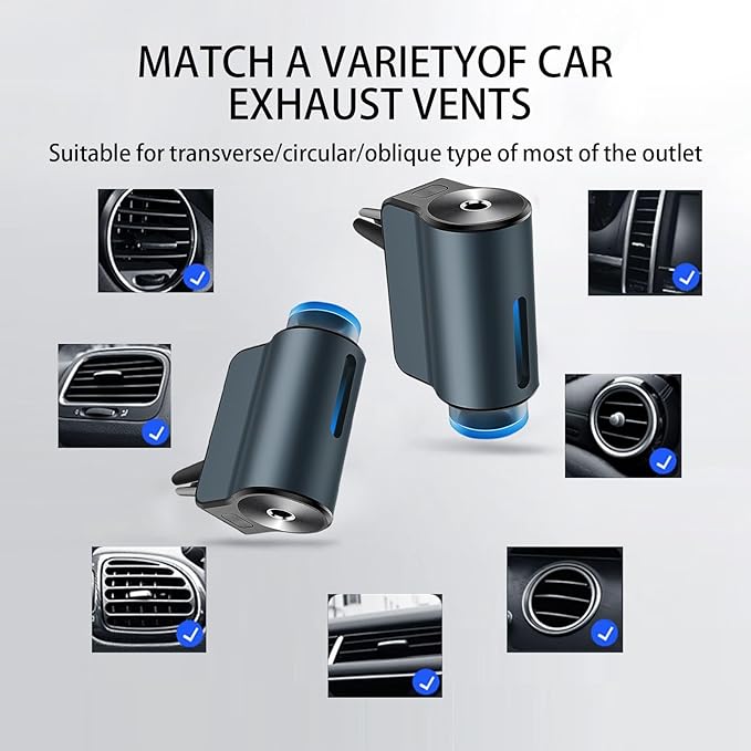 Smart Car Air Freshener Diffuser,Car Aroma Diffuser Air Freshener Spray Automatic with 6PCS Cologne Aromatherapy Oil - Bloomnest