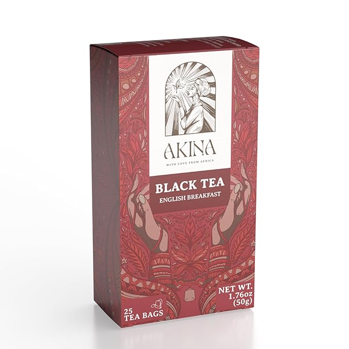 Akina Magic Fruity Range Classics String and Tag English Breakfast, Black Tea, English Tea 25 Tea Bags 50g - Bloomnest
